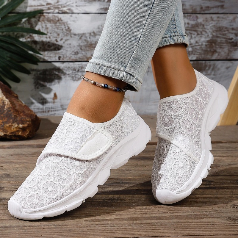 White Sneaker Care Kit - スニーカー女性靴軽量通気性の靴女性のための快適な屋外ウォーキング黒、白 Zapatillas Mujer サイズ 36-42