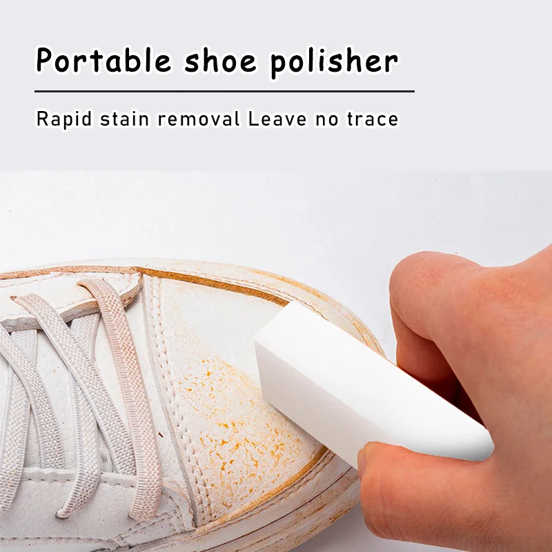 Sneaker Care Clean - ポータブル靴磨き器 光沢のある白い靴のスケール除去 簡単に使用できるスニーカーの除染消しゴム