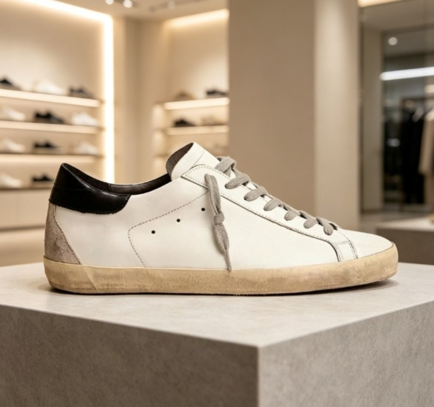 トレンド感あふれる、本革を使用した白いスニーカー。男女兼用で - White Sneaker Care Kit のレビューと価格