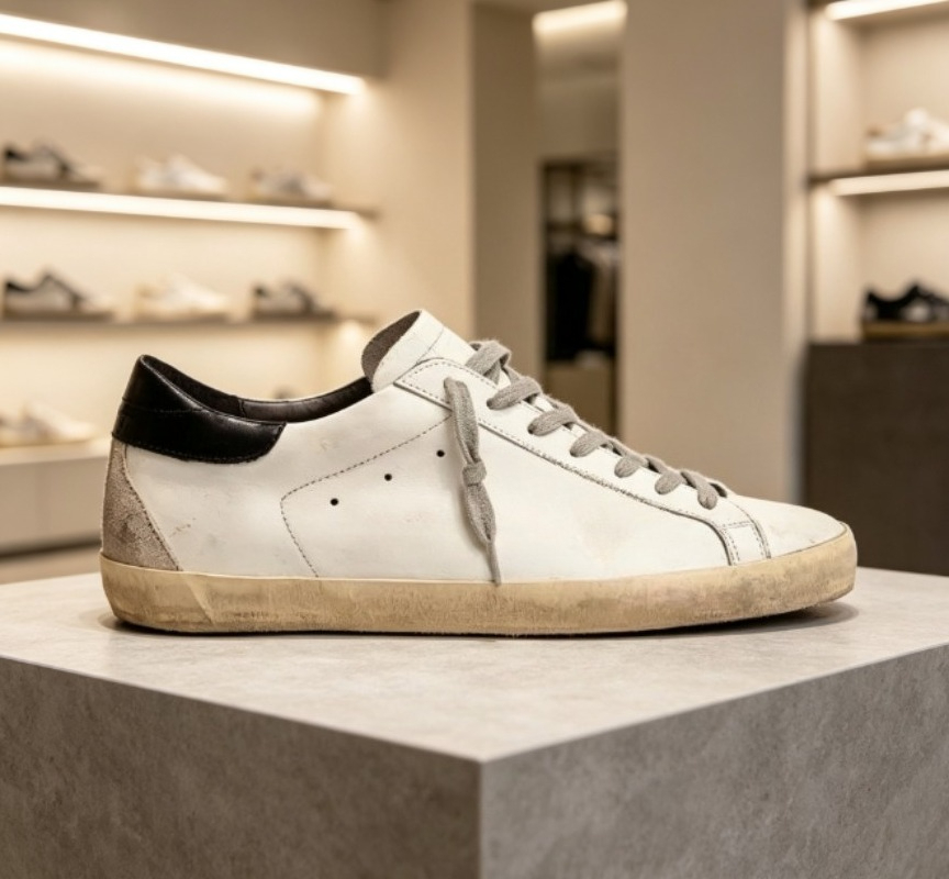 トレンド感あふれる、本革を使用した白いスニーカー。男女兼用で - White Sneaker Care Kit のレビューと価格