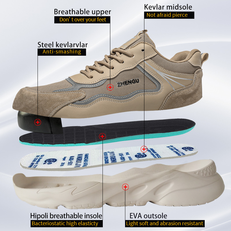 作業スニーカー男性用安全靴アンチスマッシュアンチパンクチャー - Sneaker Care のレビューと価格