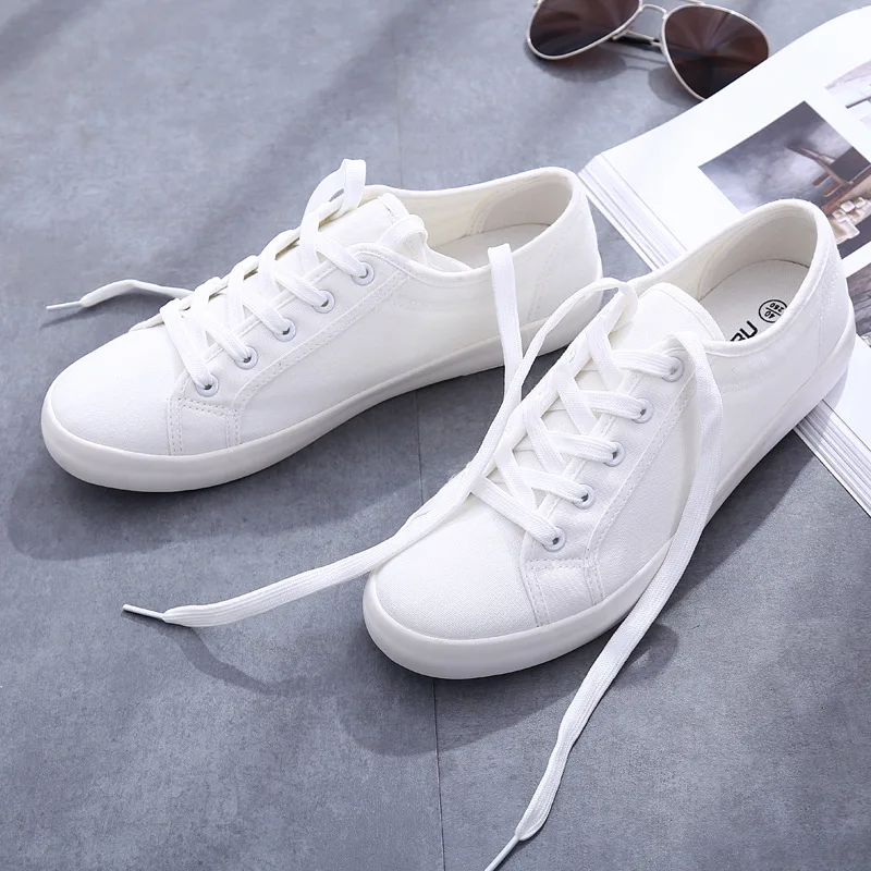 白いカップルのための夏の靴,女性のためのキャンバスの夏の靴, - White Sneaker Care Kit のレビューと価格