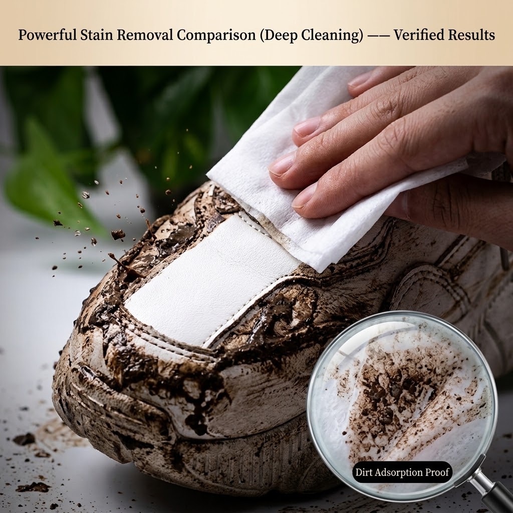 使い捨てシューズクリーニングワイプ、スニーカー用、白い靴の汚 - Sneaker Care Wipes のレビューと価格