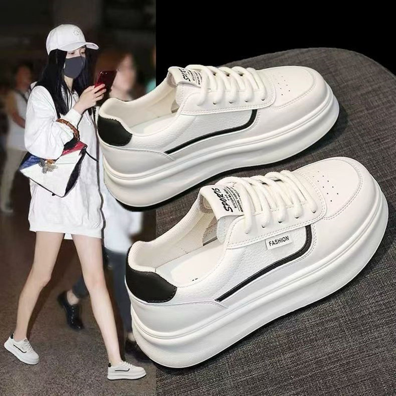 レディース厚底ホワイトスニーカー　スリムで軽量、多用途　20 - White Sneaker Care Kit のレビューと価格